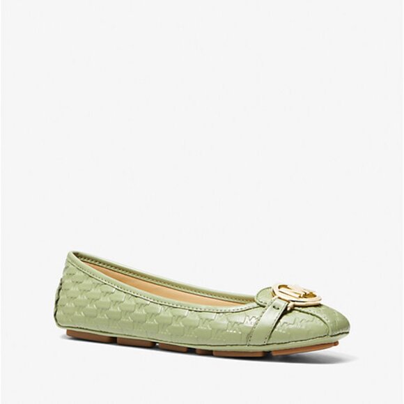 Michael Kors Fulton Logo Embossed Moccasin Shoes - Picture 1 of 3
